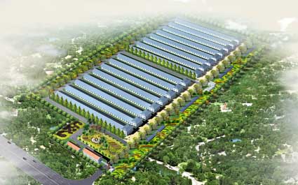 �ɽ���Ҷ�¹�·�½�18��2100ƽ���׵��㹤ҵ԰��׼��������