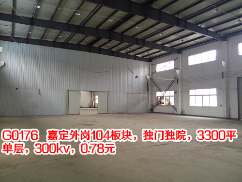 G0176 �ζ����104��飬���Ŷ�Ժ��3300ƽ�����㣬300kv��0.78Ԫ