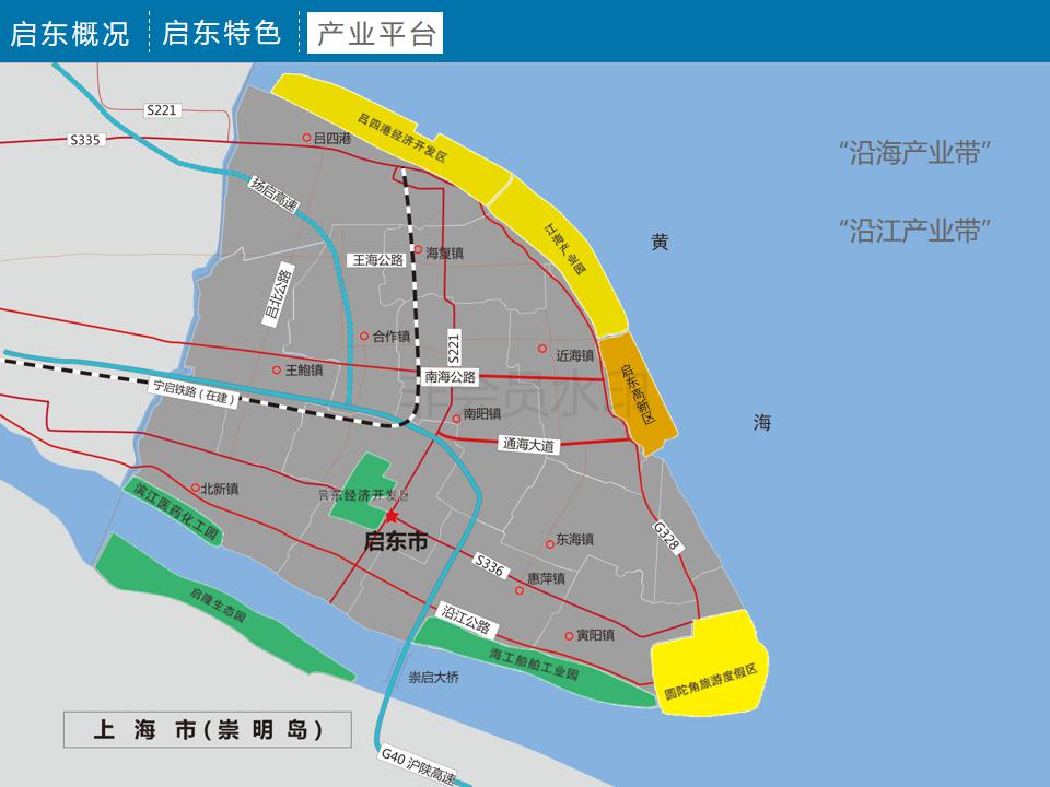 南京启东高新区工业用地出售招商 17万/亩 上海北大门 上海1小时经济圈